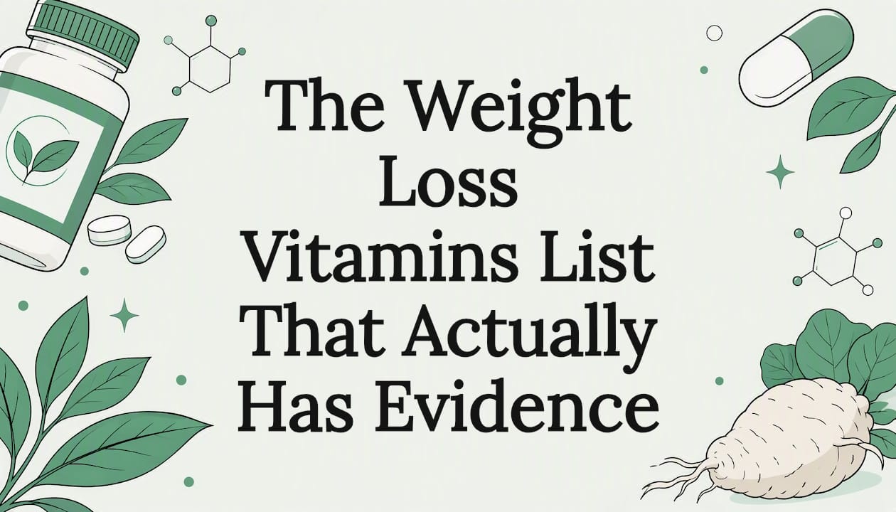 The Weight Loss Vitamins List That Actually Has Evidence