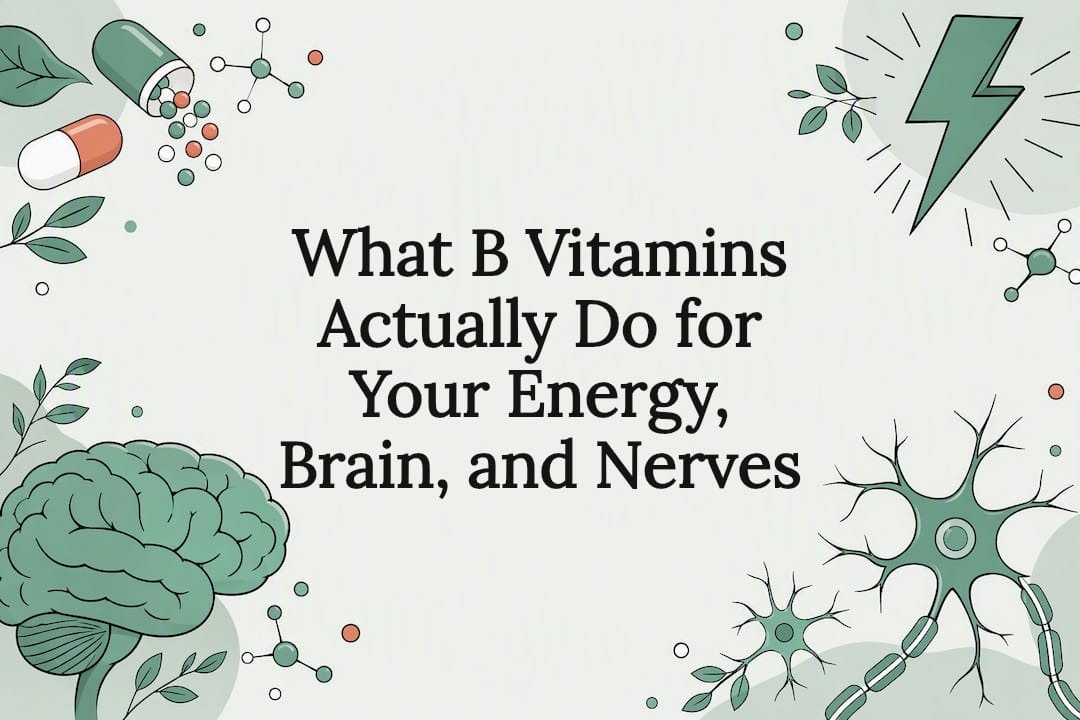 Ce que les vitamines B font réellement pour votre énergie, votre cerveau et vos nerfs