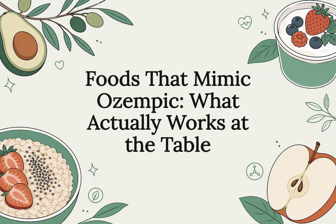 Alimentos que imitan Ozempic: qué realmente funciona en la mesa