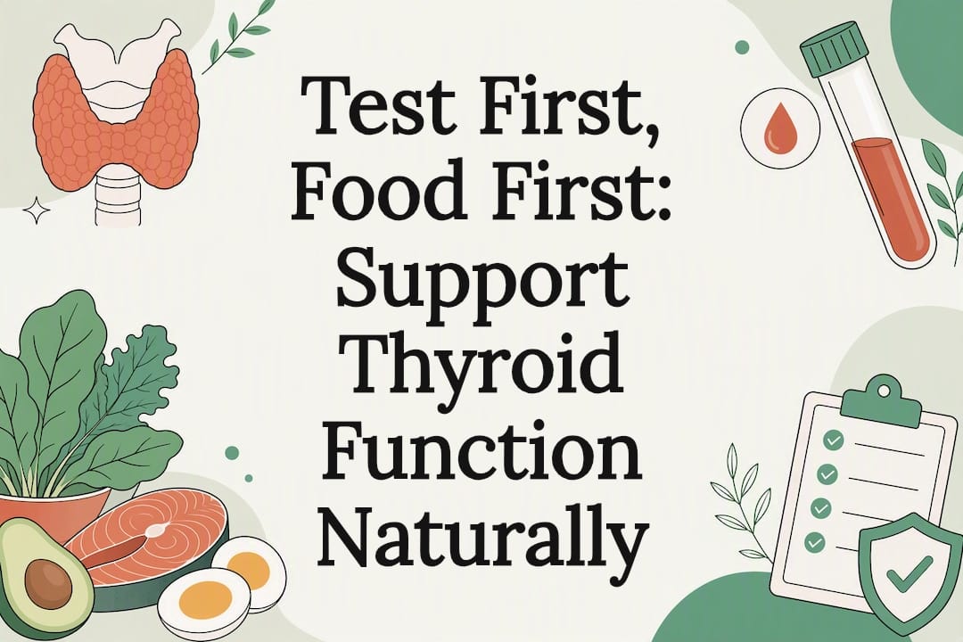 Testez d'abord, Alimentez-vous d'abord : Soutenez la fonction thyroïdienne naturellement