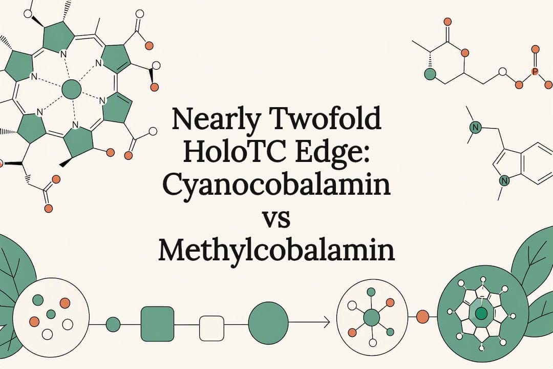 Nesten dobbelt så høy HoloTC-fordel: Cyanocobalamin versus Methylcobalamin