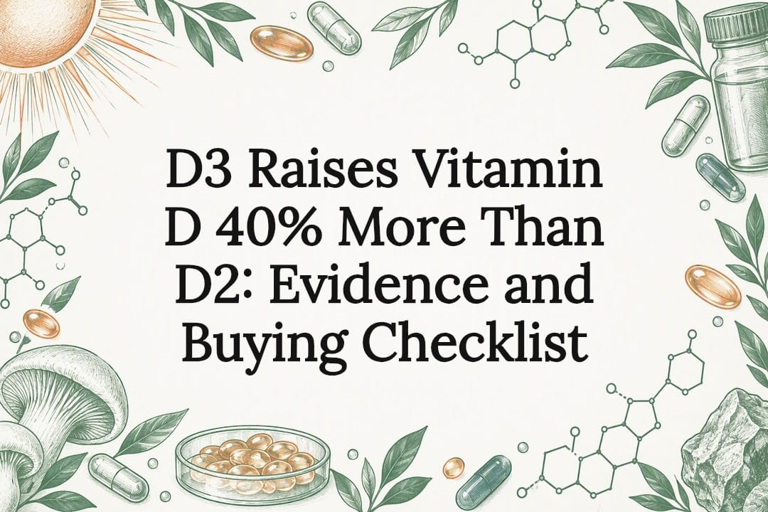 D3 Verhoogt Vitamine D 40% Meer Dan D2: Bewijs en Aankoopchecklist