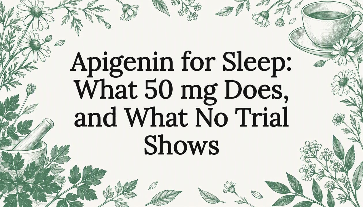 Apigenin für Schlaf: Was 50 mg bewirkt und was keine Studie zeigt
