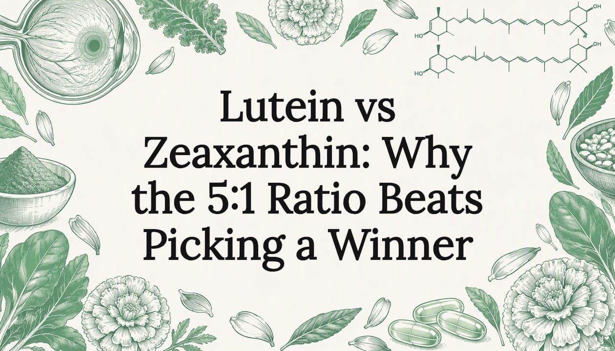 Lutein vs. Zeaxanthin: Warum das 5:1-Verhältnis besser ist als die Wahl eines Siegers